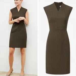 M.M. LAFLEUR Size 10 Aditi Midi Dress Dark Pine Green